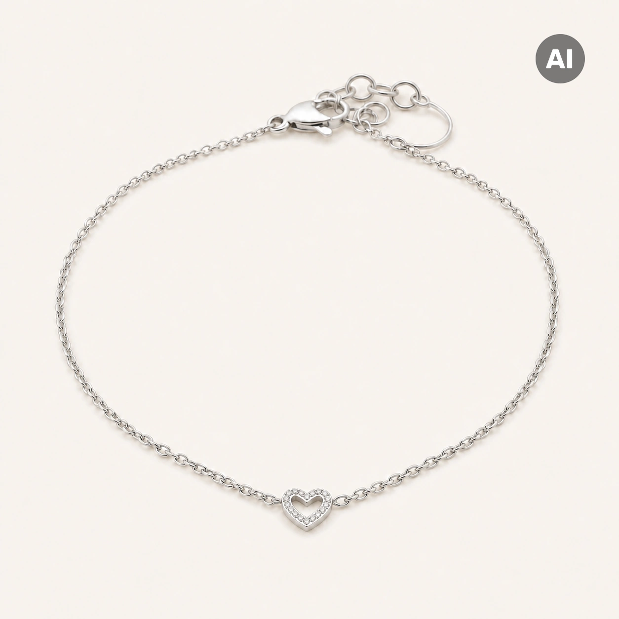 LIANOA Herz Armband silber