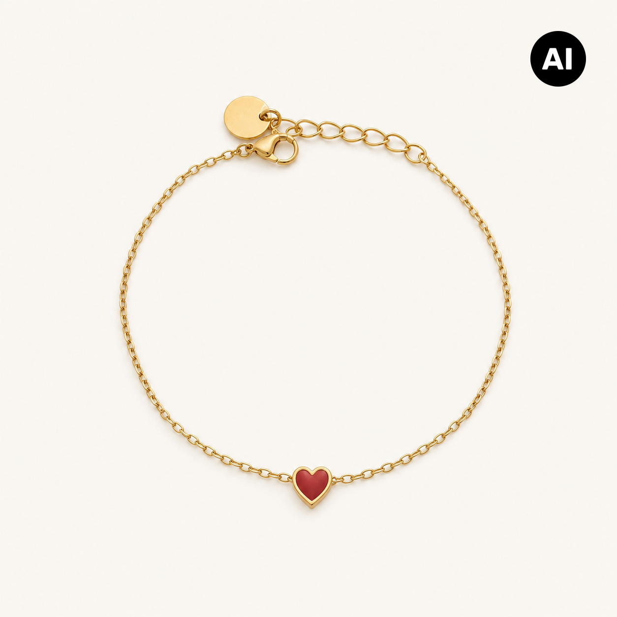 LIANOA Armband Herz gold