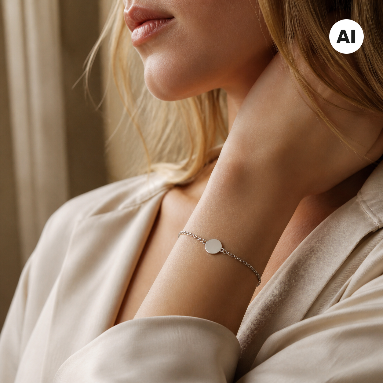 LIANOA Gravur Armband silber