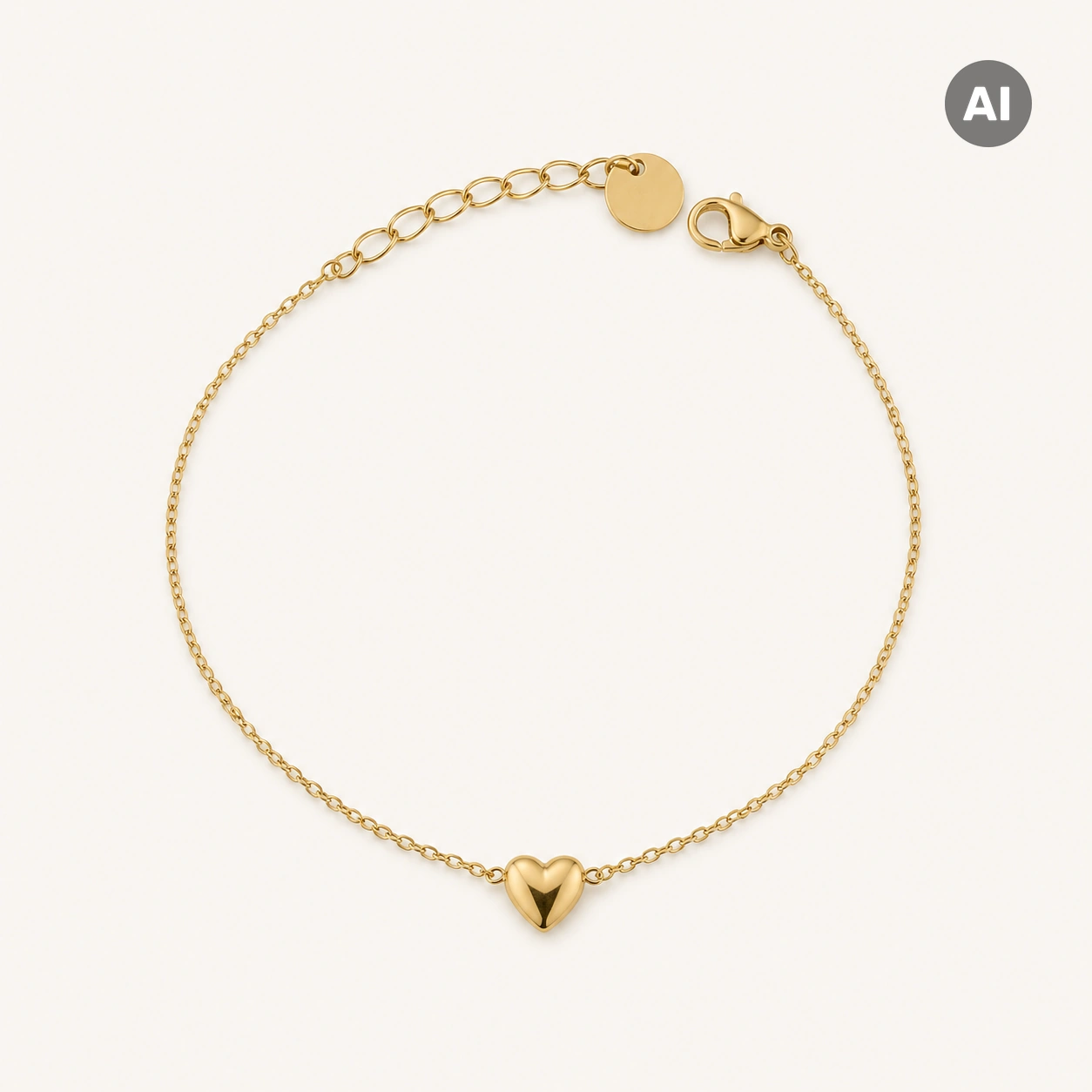 LIANOA Herz Armband gold