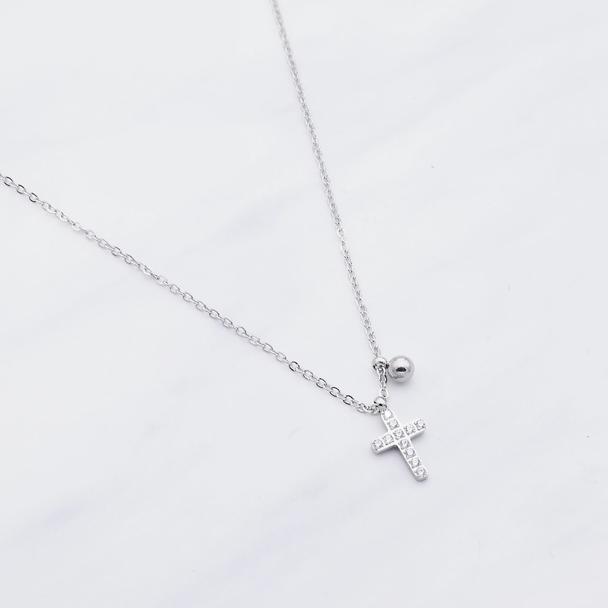 Halskette LiaNoa Kreuz Silber