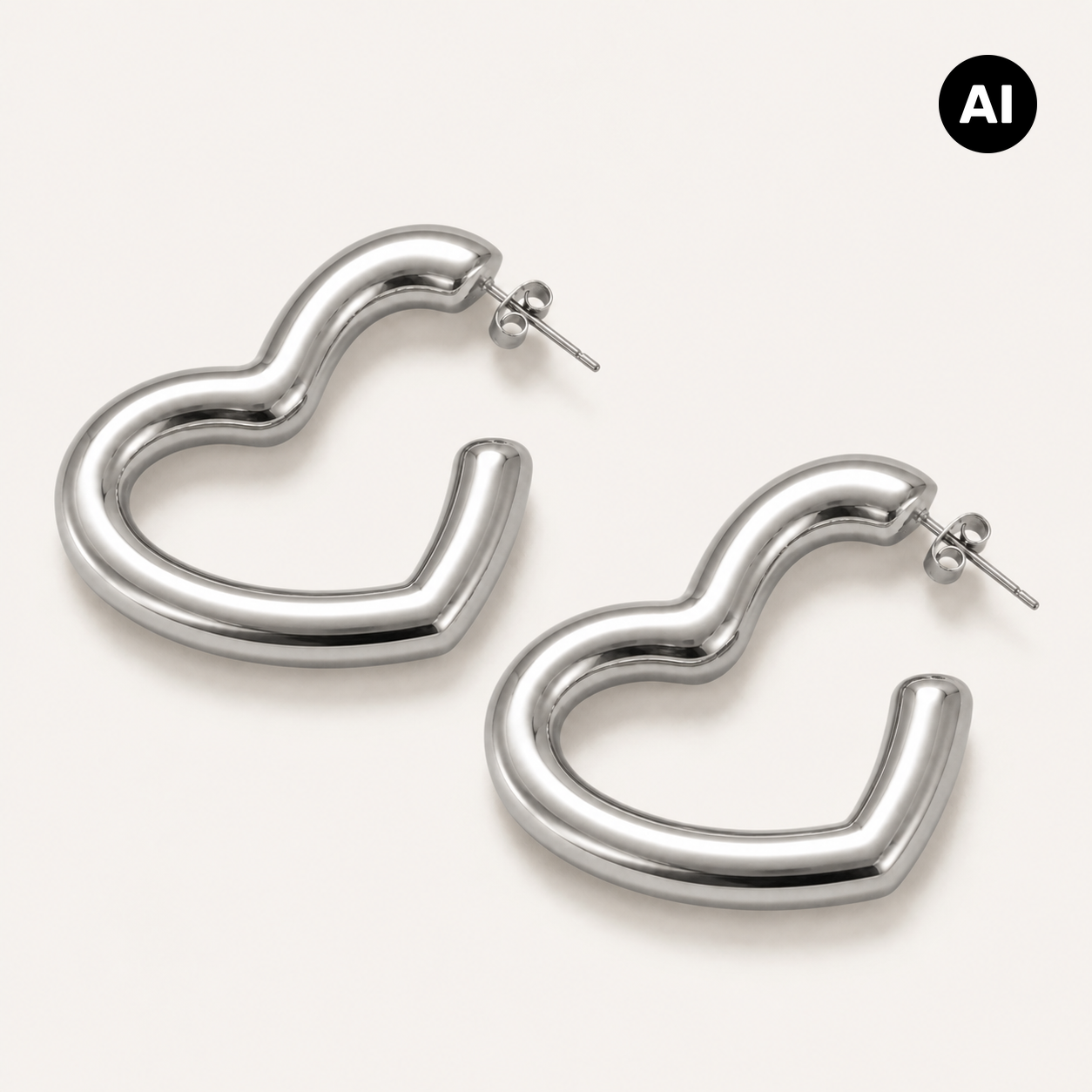 LIANOA Herz Ohrring silber