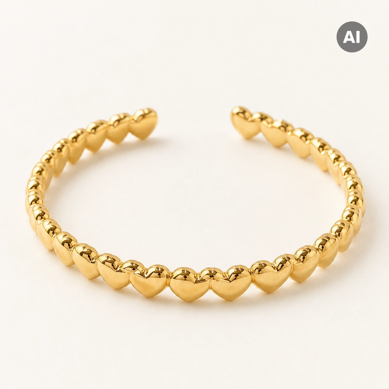 LIANOA Herz Armreif gold