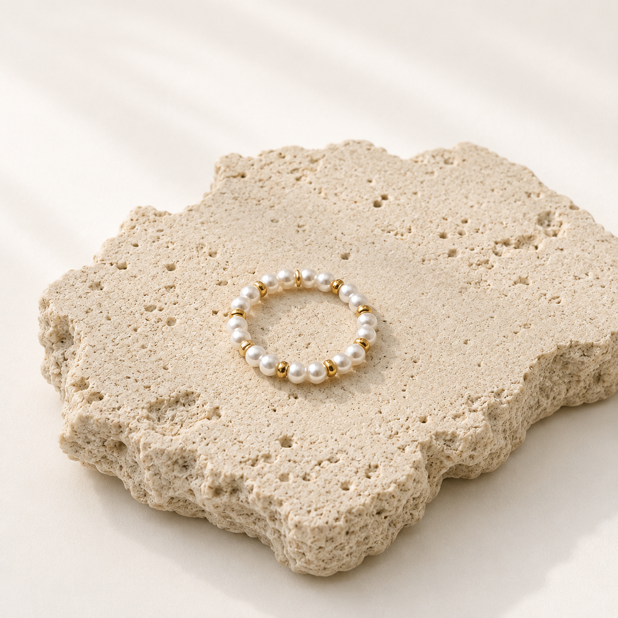 Perlen Ring LiaNoa Gold