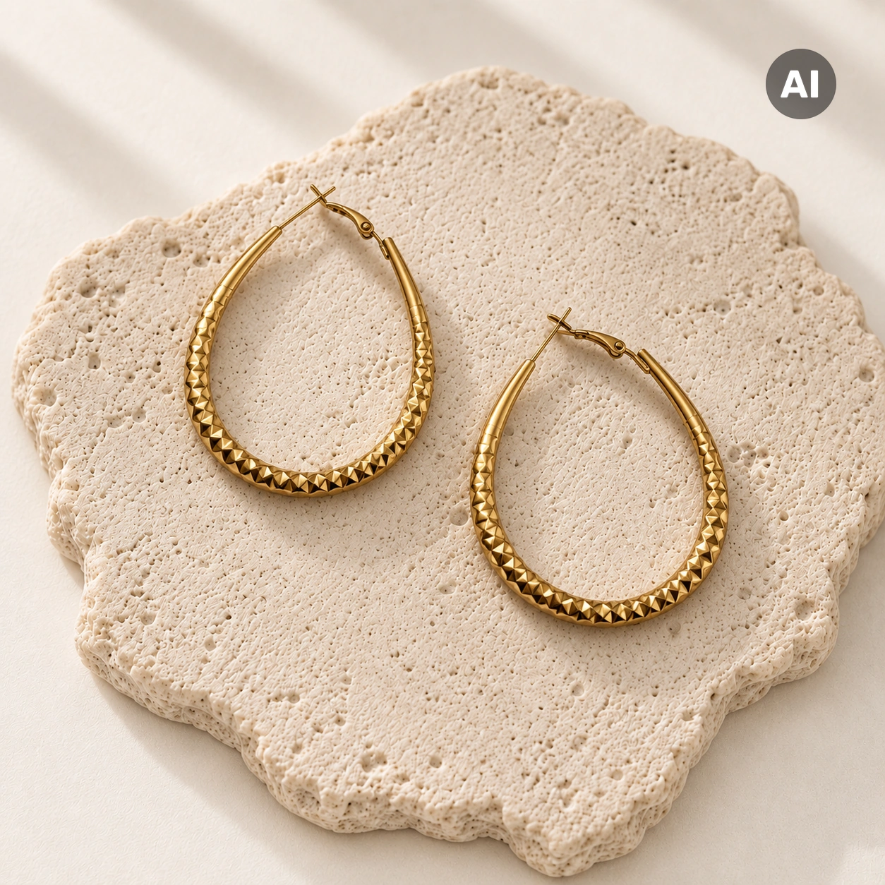 LIANOA Creole gold oval Ø39mm / Breite 4mm