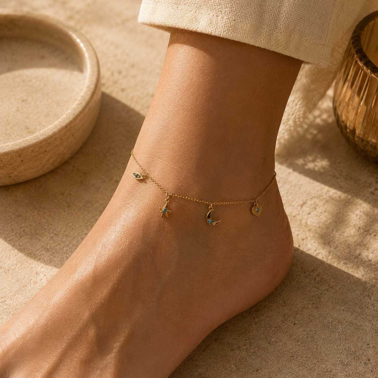 Fußkette LiaNoa Gold