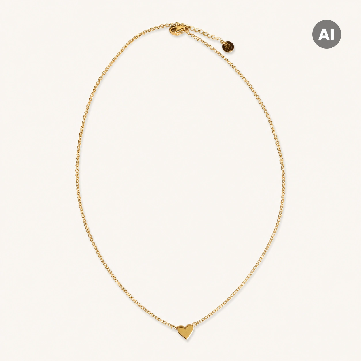 LIANOA Herz Halskette gold