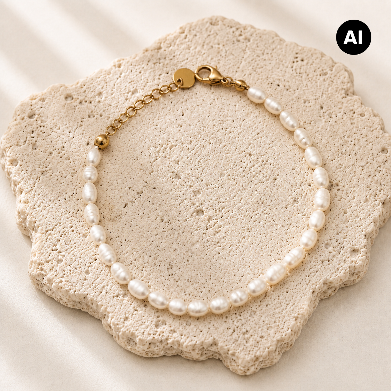 LIANOA Armband Perle gold