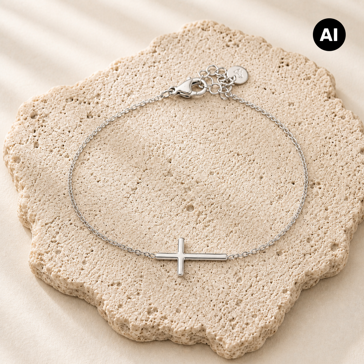 LIANOA Armband Kreuz silber