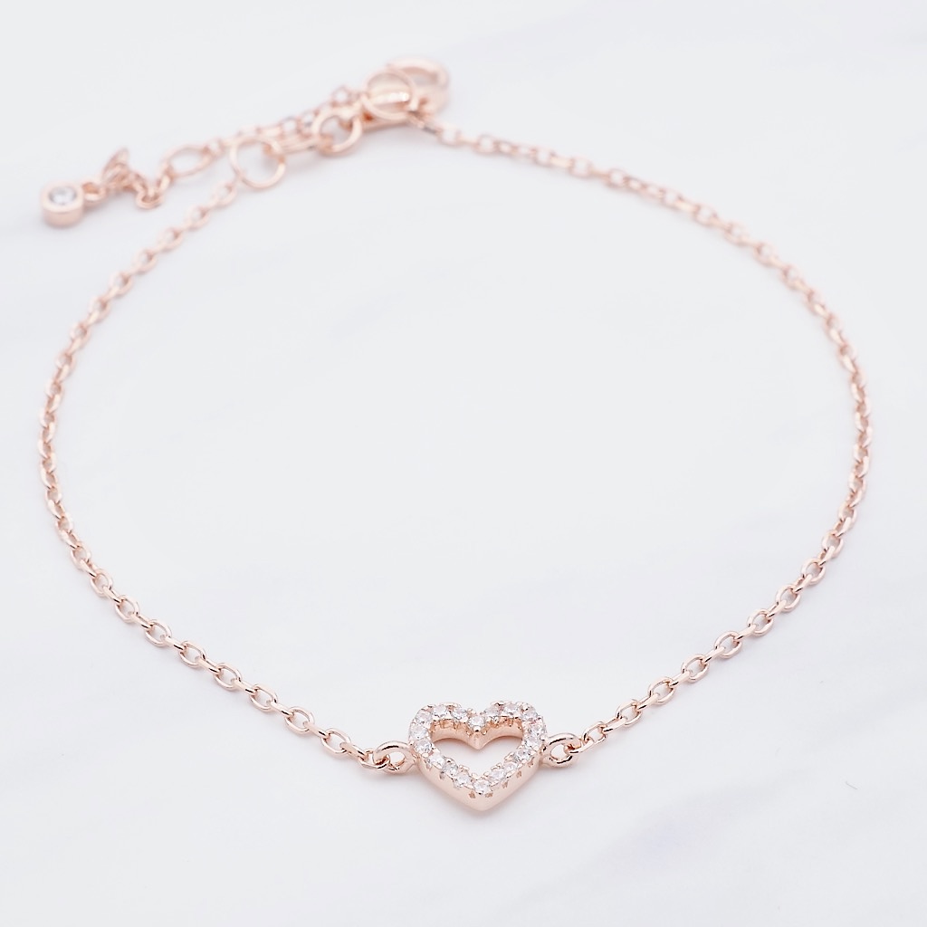 Armband Herz Rosé