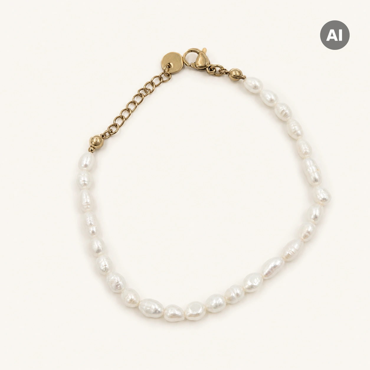 LIANOA Perlen Armband gold