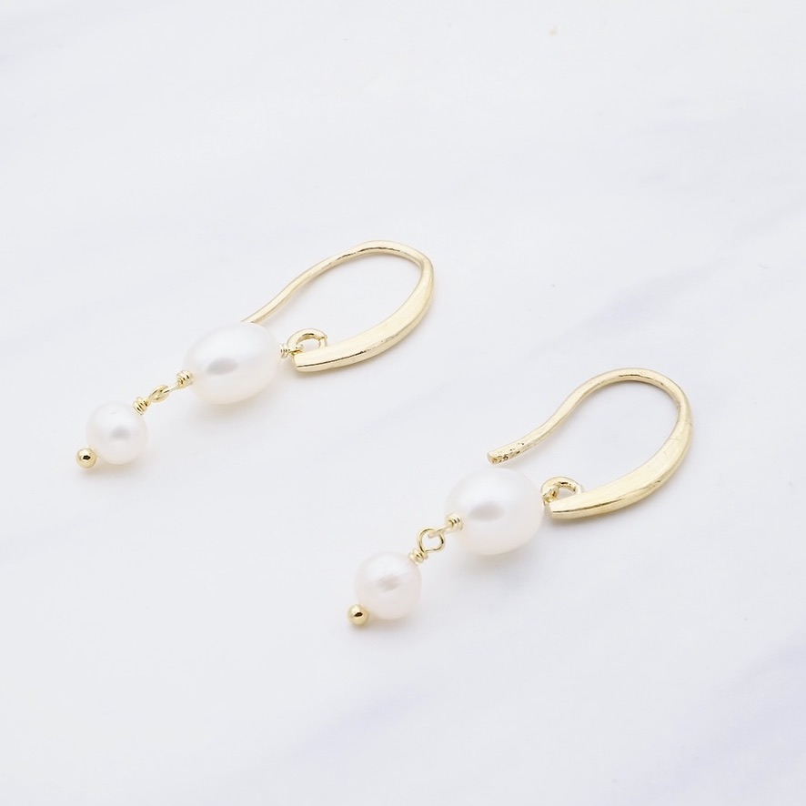 Perlen Creole LiaNoa Gold