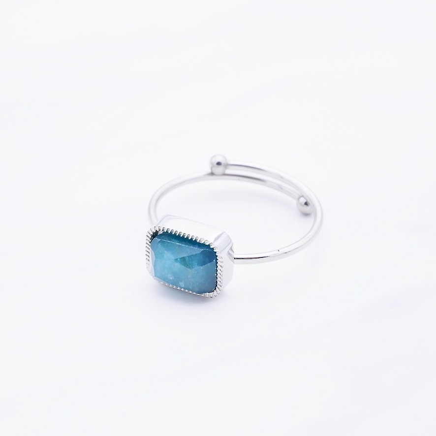 Estella Blue Ring Silber