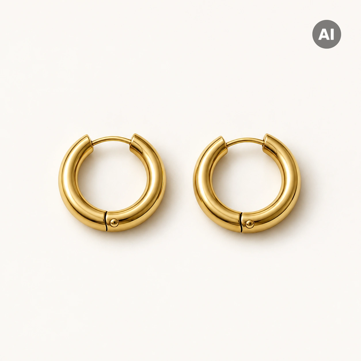 LIANOA Creole gold Ø15mm Breite 3mm