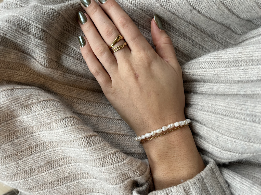 Perlen Armband LiaNoa Gold