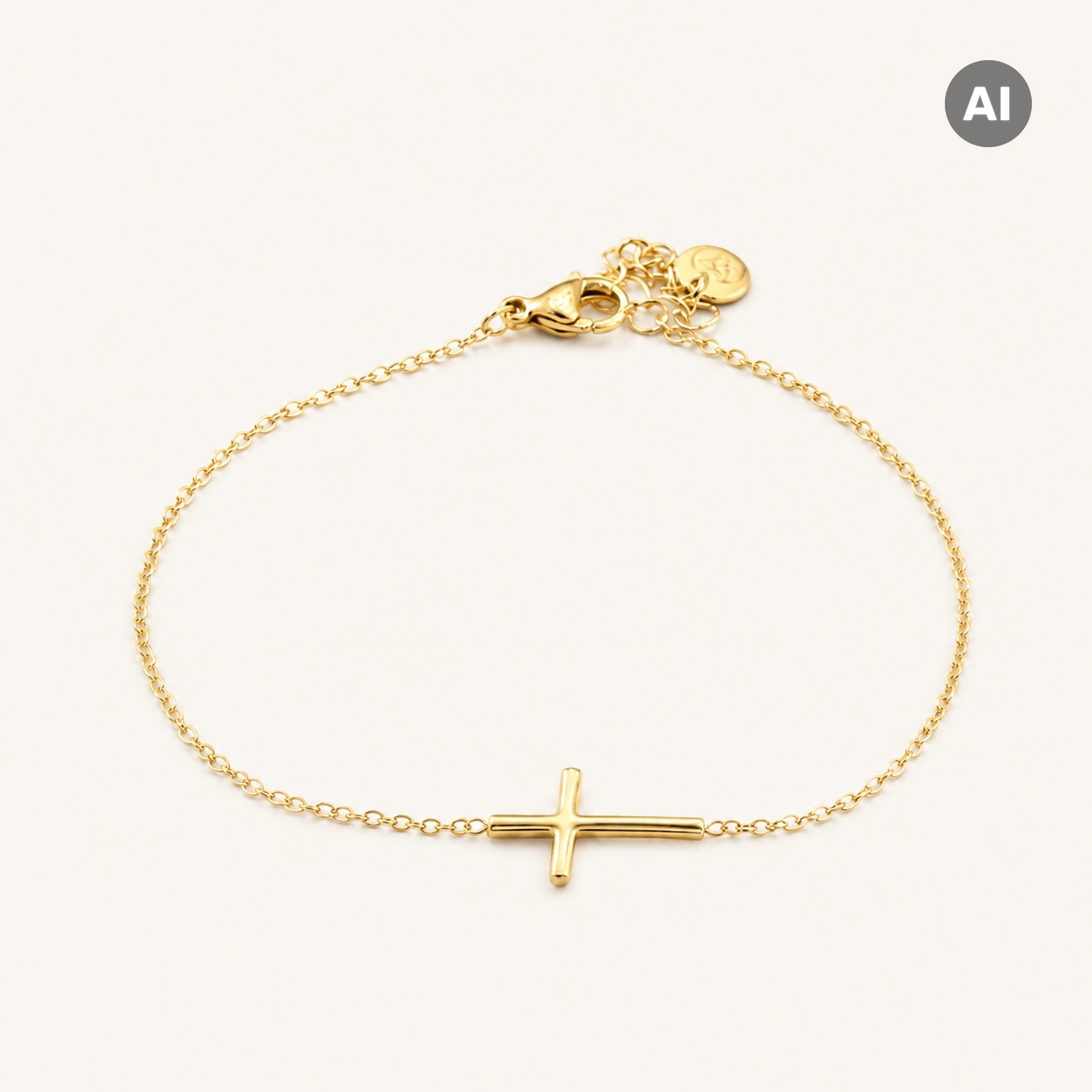 LIANOA Kreuz Armband gold