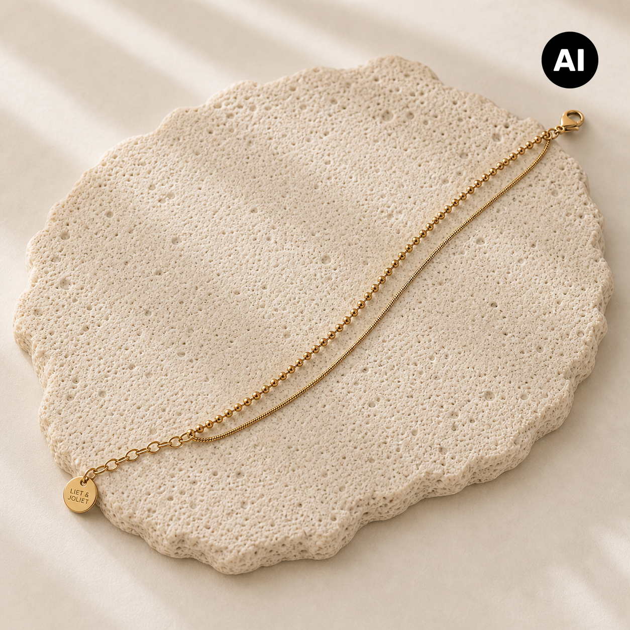 LIANOA Armband Herz gold