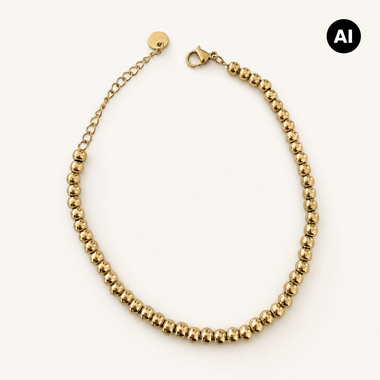 LIANOA Armband Kugeln gold