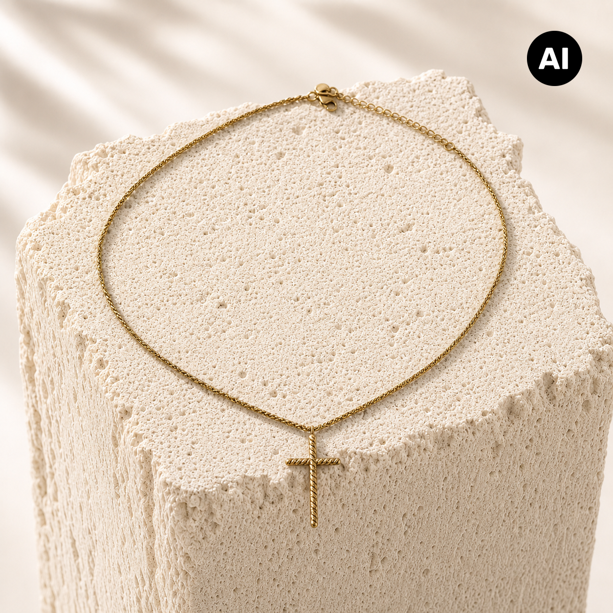 LIANOA Halskette Kreuz gold