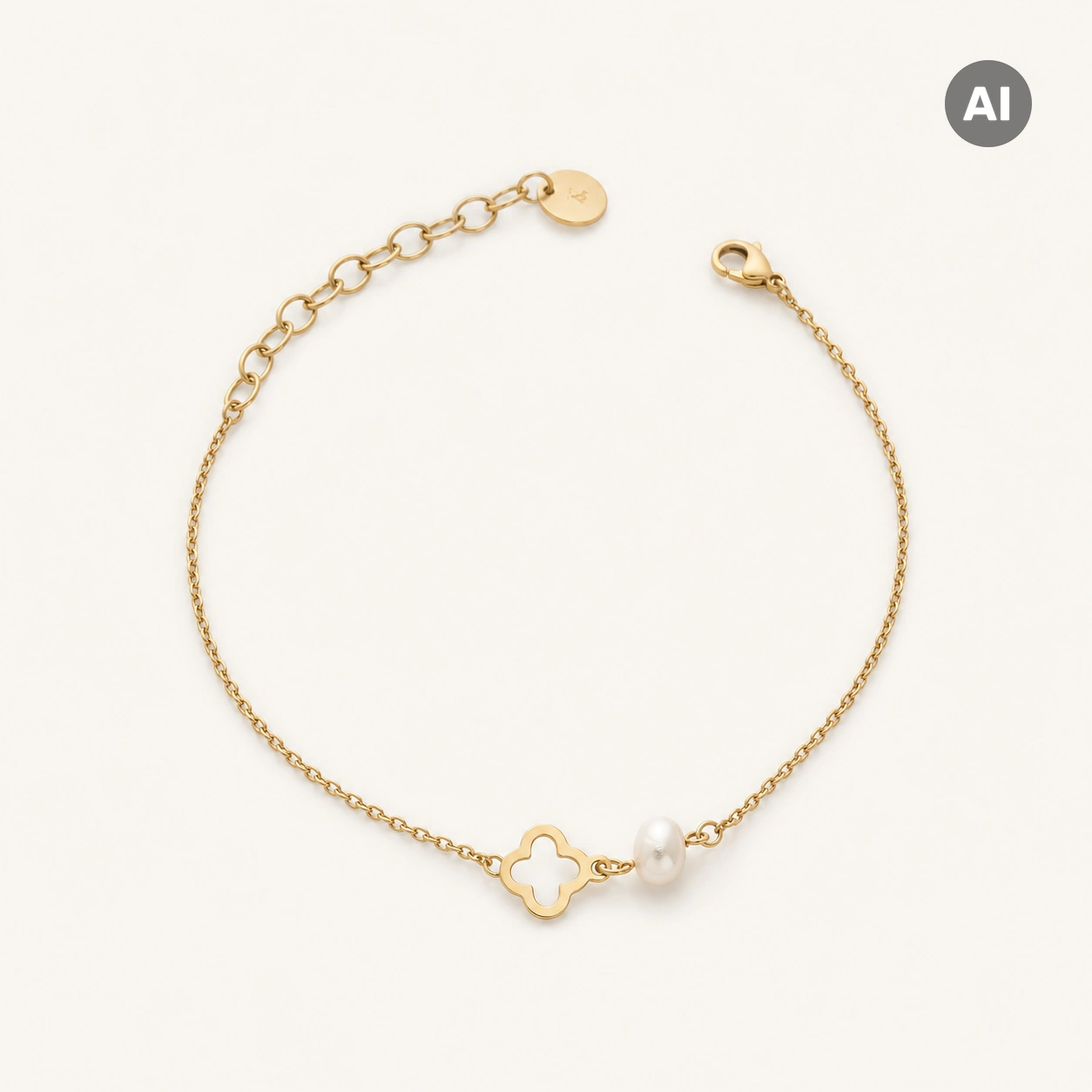 LIANOA Perlen Armband gold