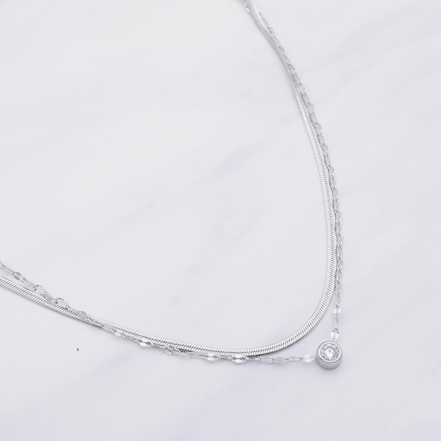 Halskette LiaNoa White Silber