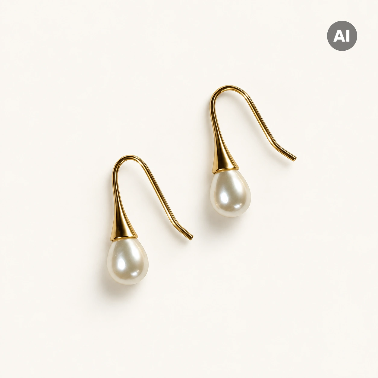 LIANOA Perlen Ohrring gold