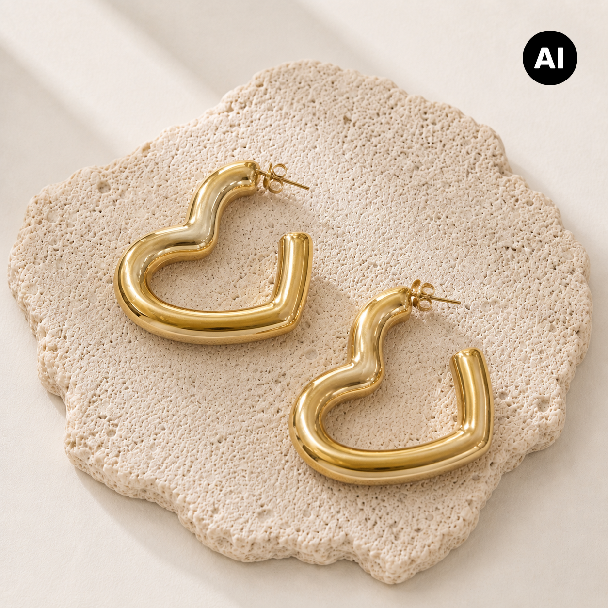 LIANOA Herz Ohrring gold