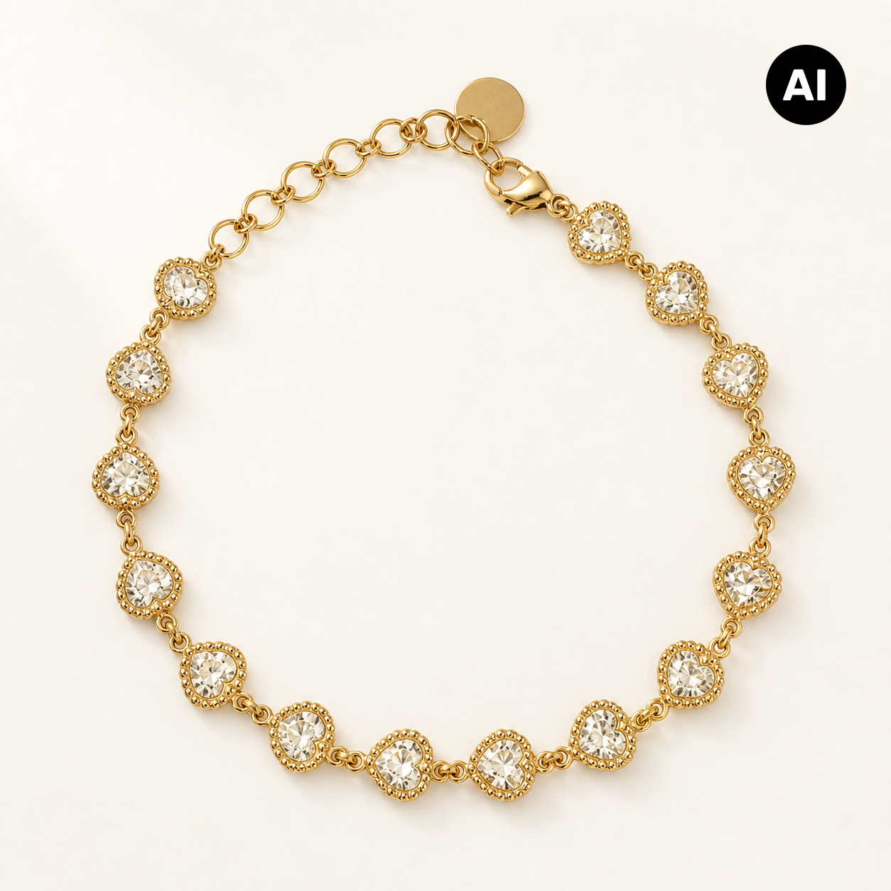 LIANOA Herz Armband gold