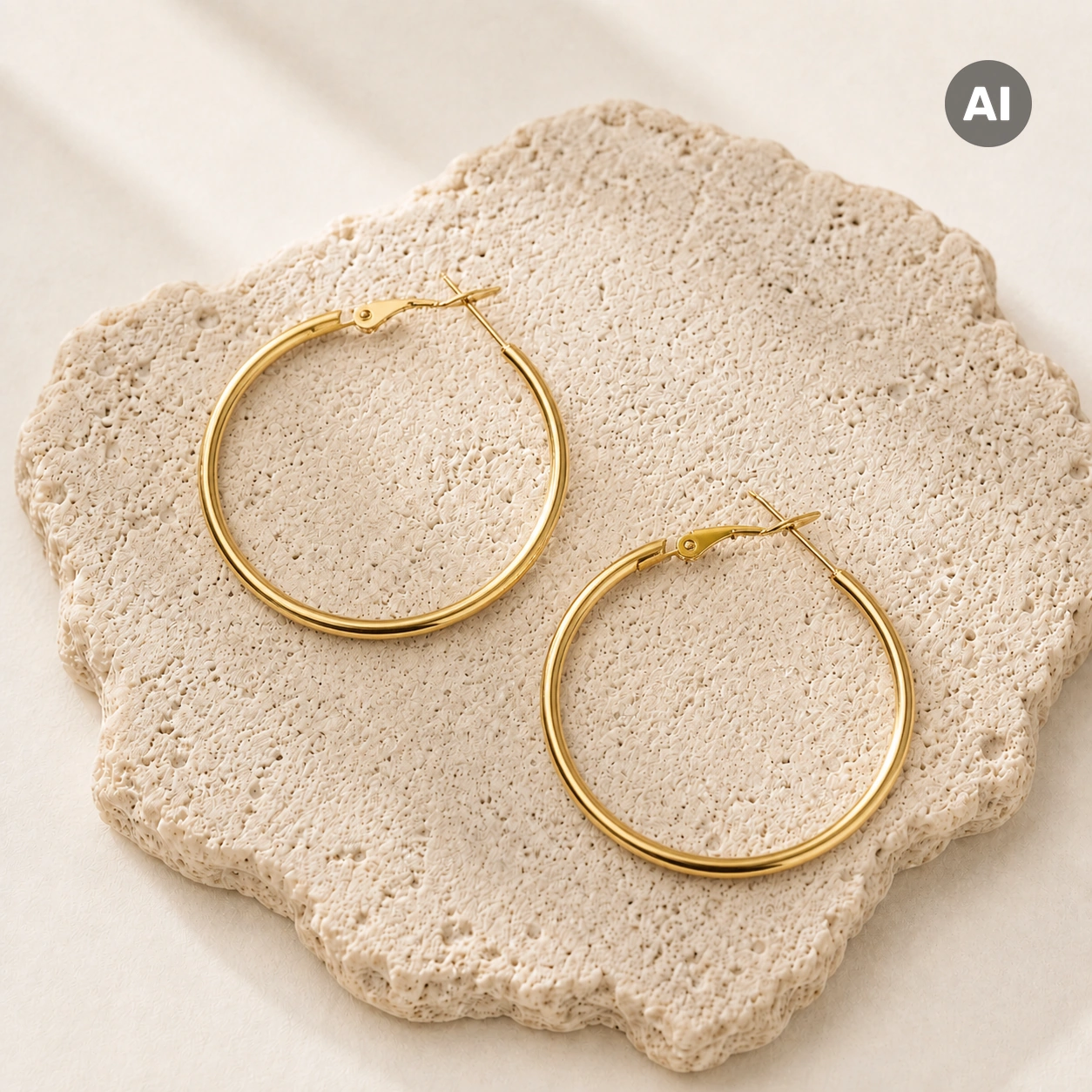 LIANOA Creole gold Ø40mm / Breite 2mm