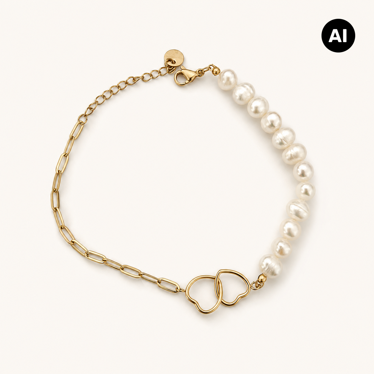 LIANOA Armband Perle gold