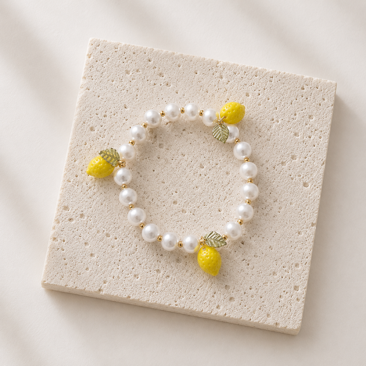 Perlen Armband LiaNoa Gold