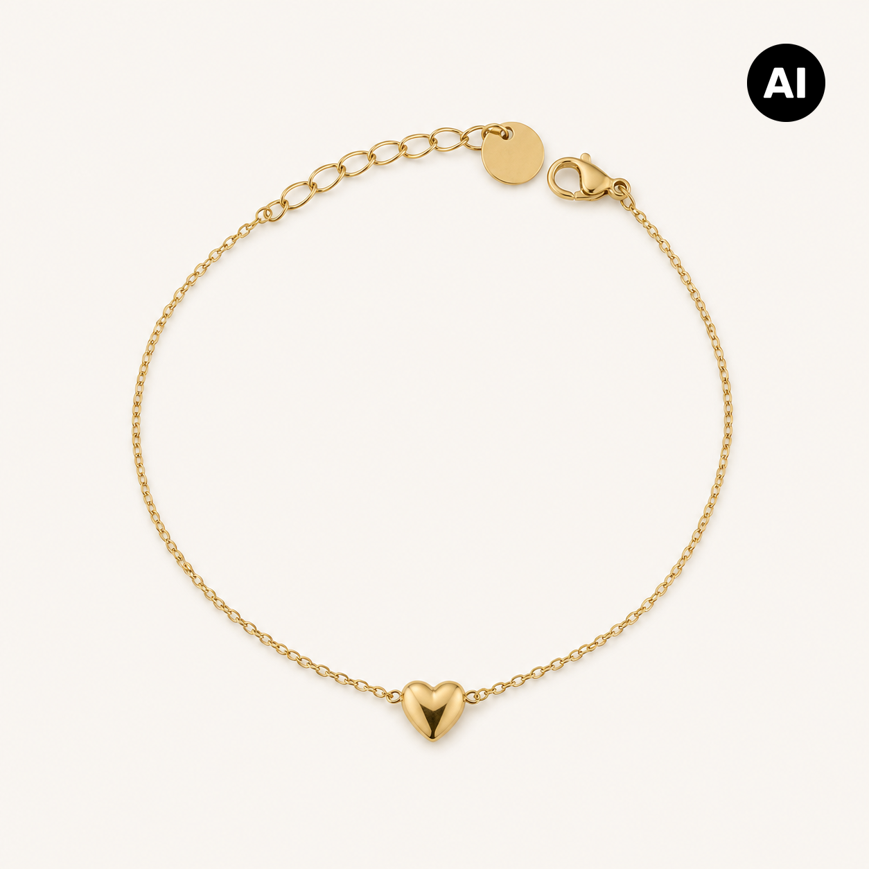 LIANOA Herz Armband gold