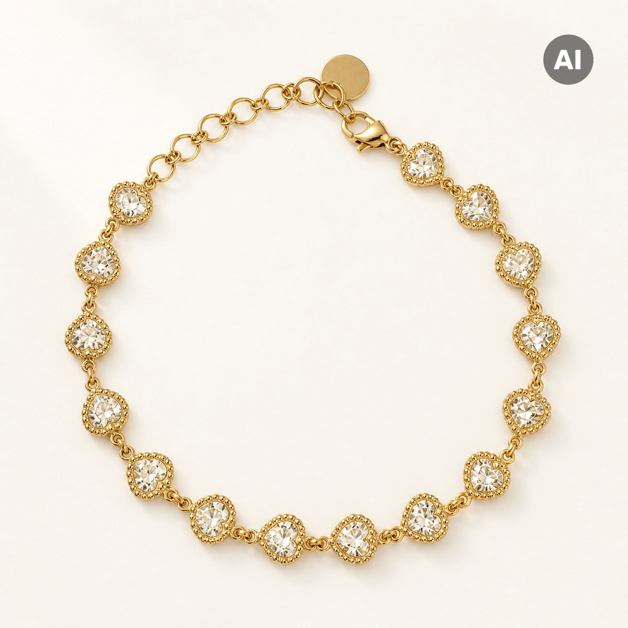 LIANOA Herz Armband gold