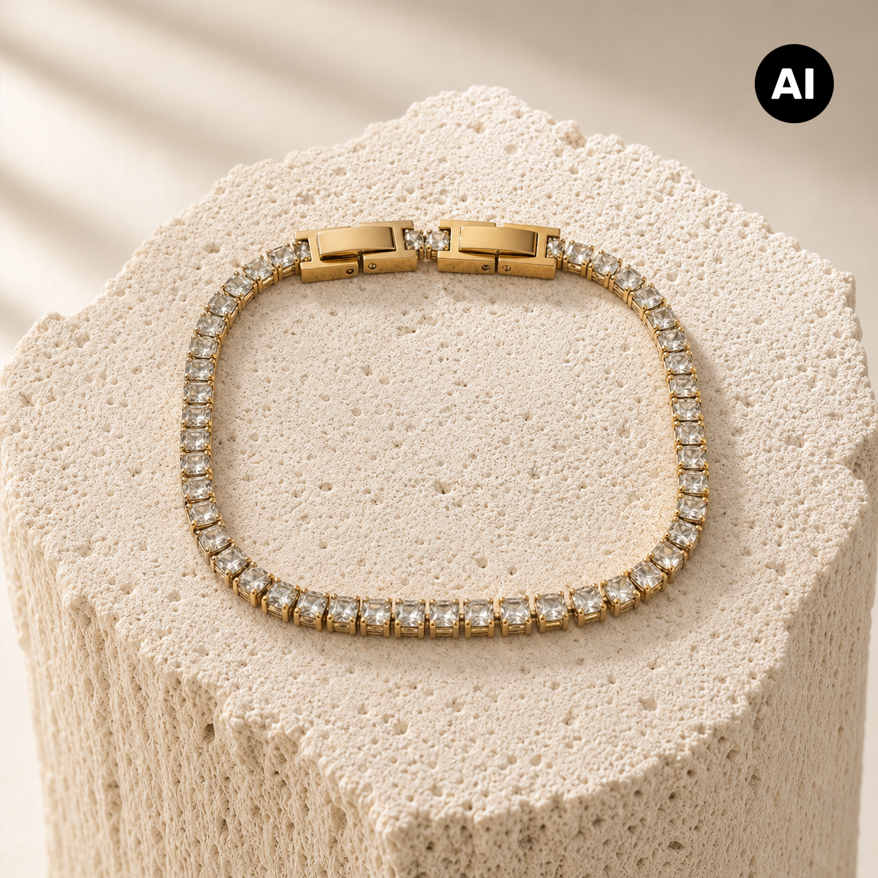 LIANOA Tennis-Armband gold
