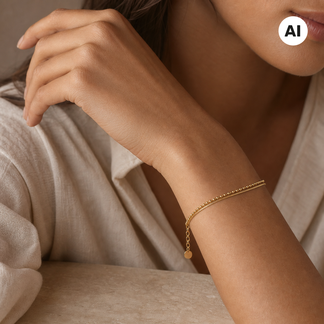 LIANOA Armband Herz gold