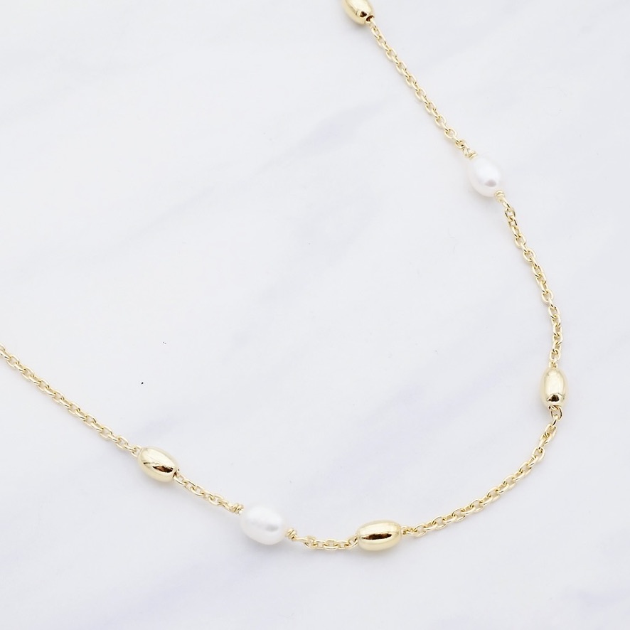 Perlen Halskette LiaNoa Gold 