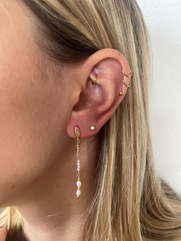 Perlen Ohrstecker LiaNoa Gold