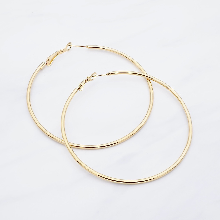 M Creolen Ohrring  Gold