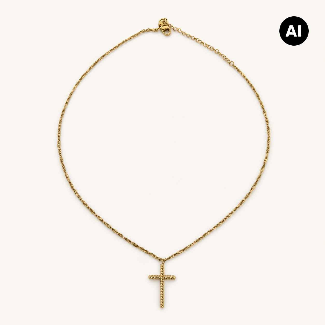 LIANOA Halskette Kreuz gold