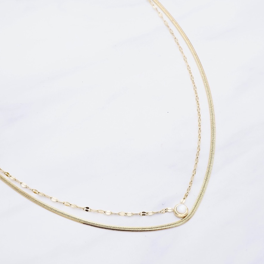 Perlen Halskette LiaNoa Gold