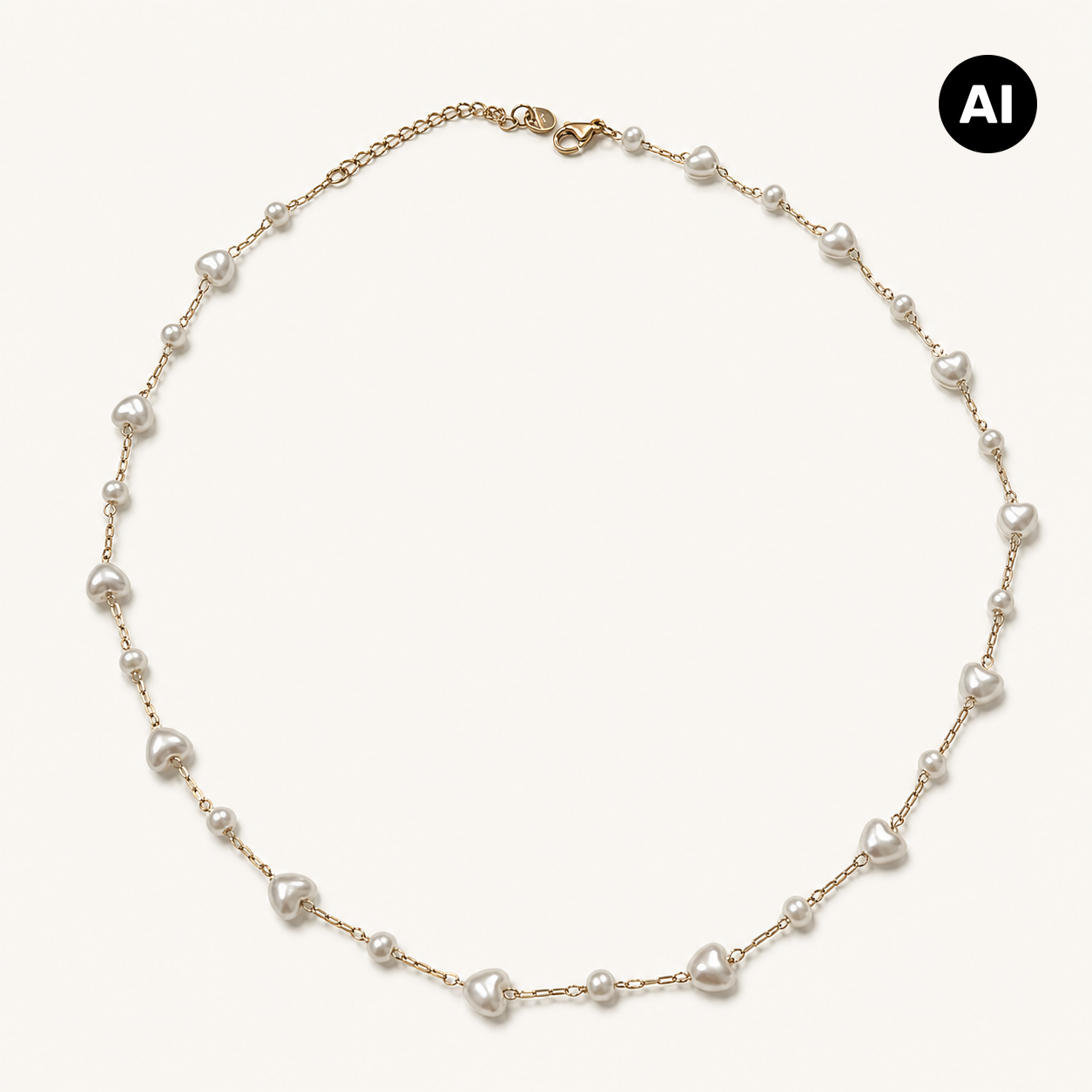 LIANOA Halskette Perle gold
