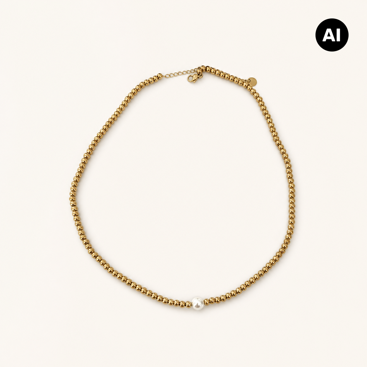 LIANOA Halskette Kugeln gold