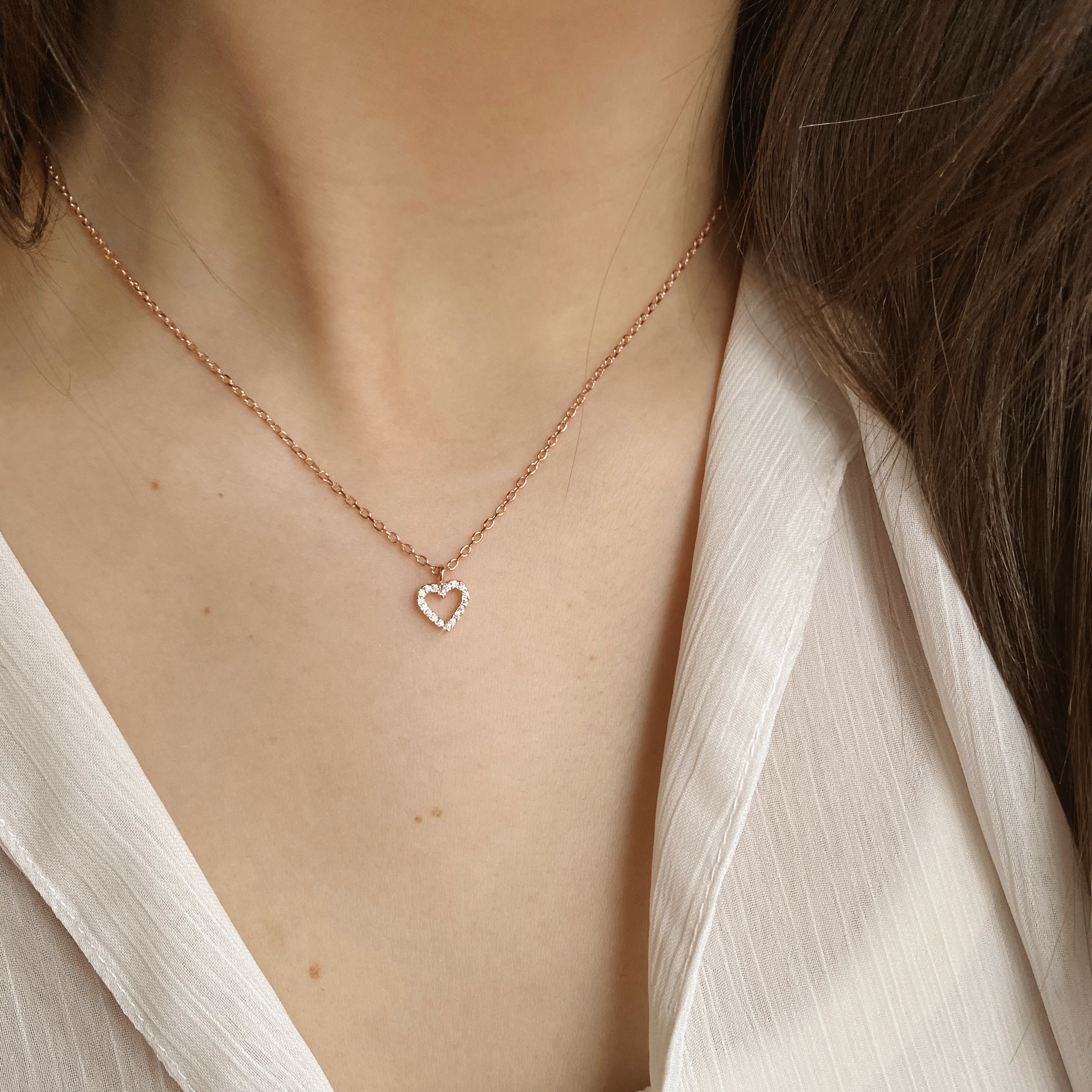 Herz Kette Rosé Herz Kette Rosé