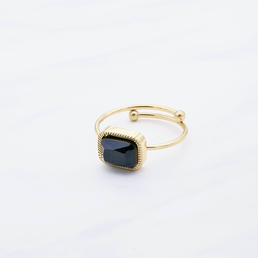 Estella Black Ring Gold 