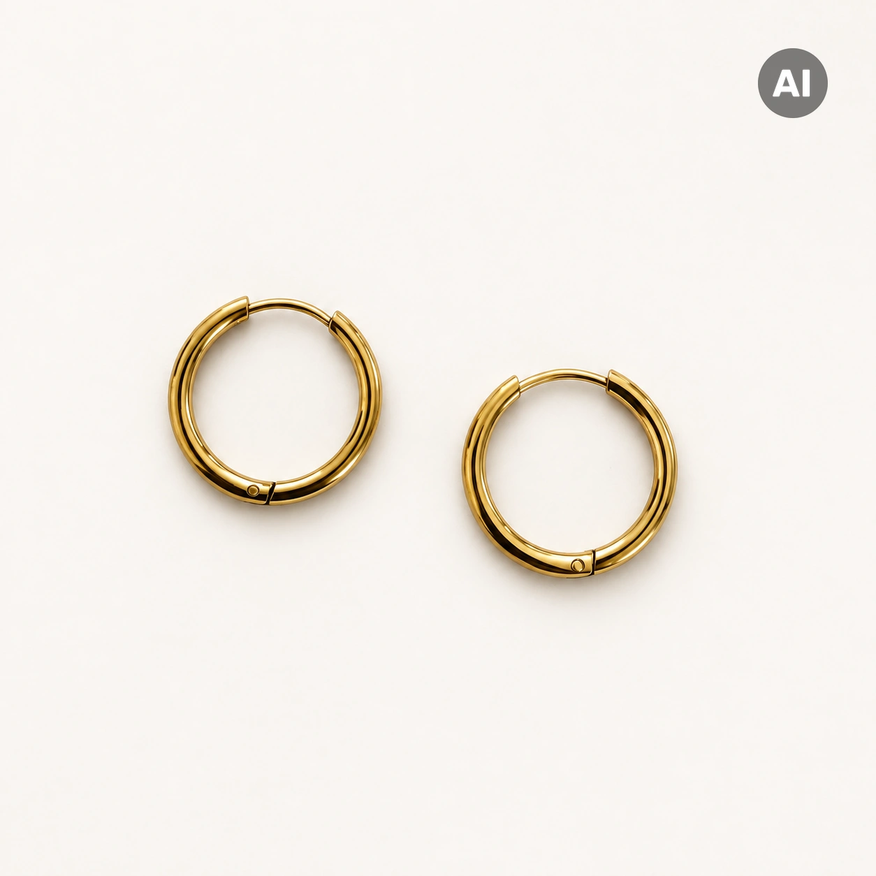 Creole LIANOA gold Ø18mm / Breite 1,5mm