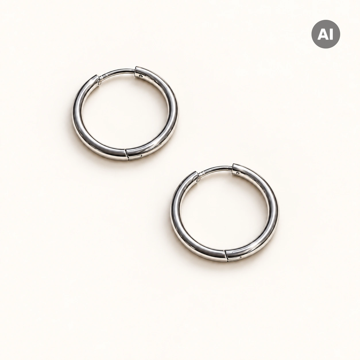 LIANOA Creole silber Ø20mm / Breite 1mm