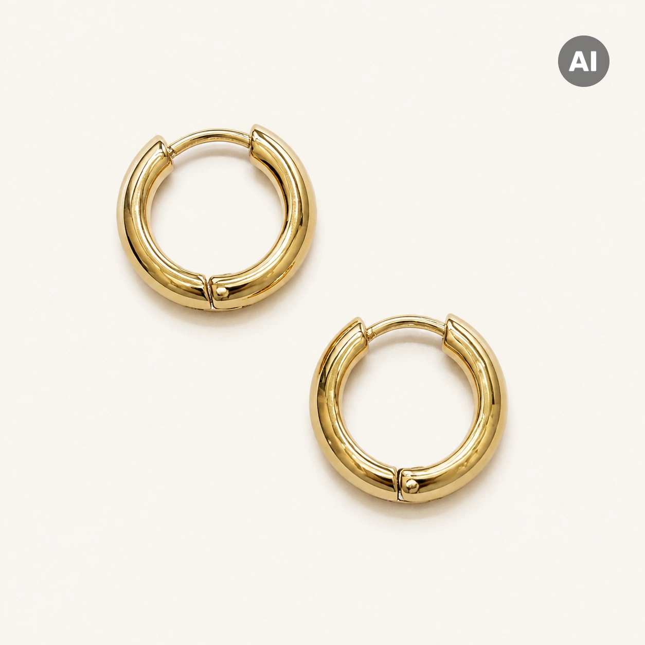 LIANOA Creole gold Ø 18mm / Breite 4mm