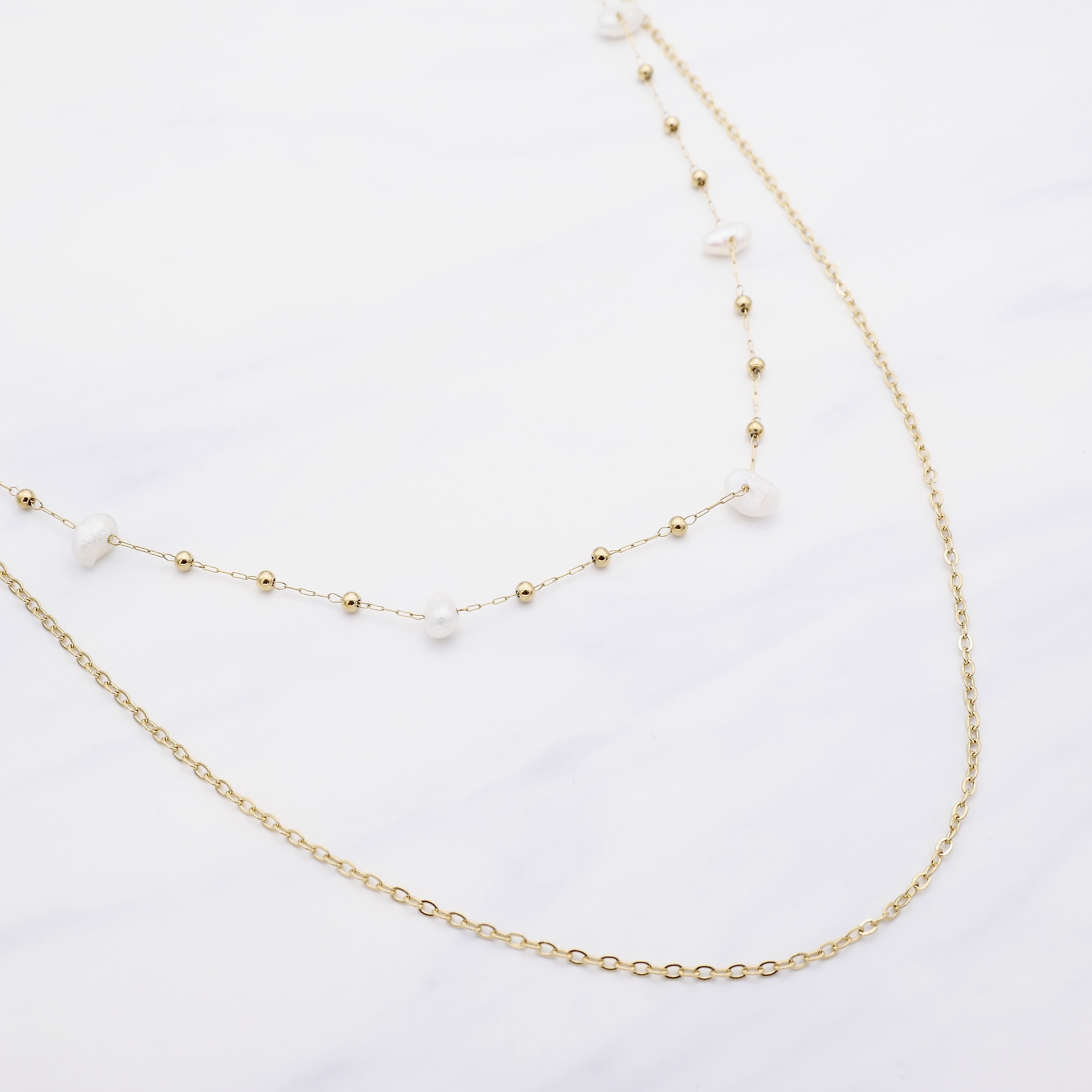 Perlen Halskette LiaNoa Gold