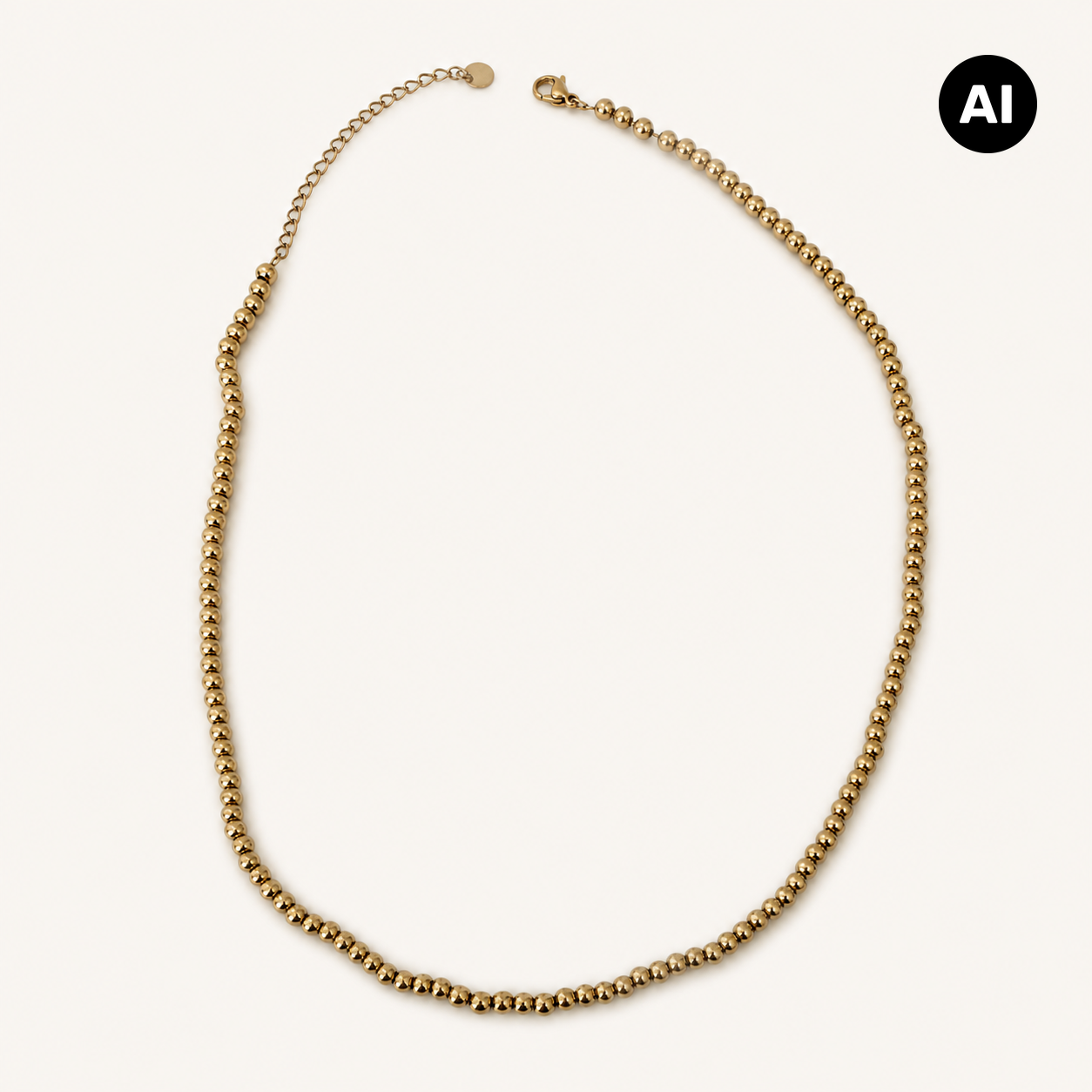 LIANOA Halskette Kugeln gold