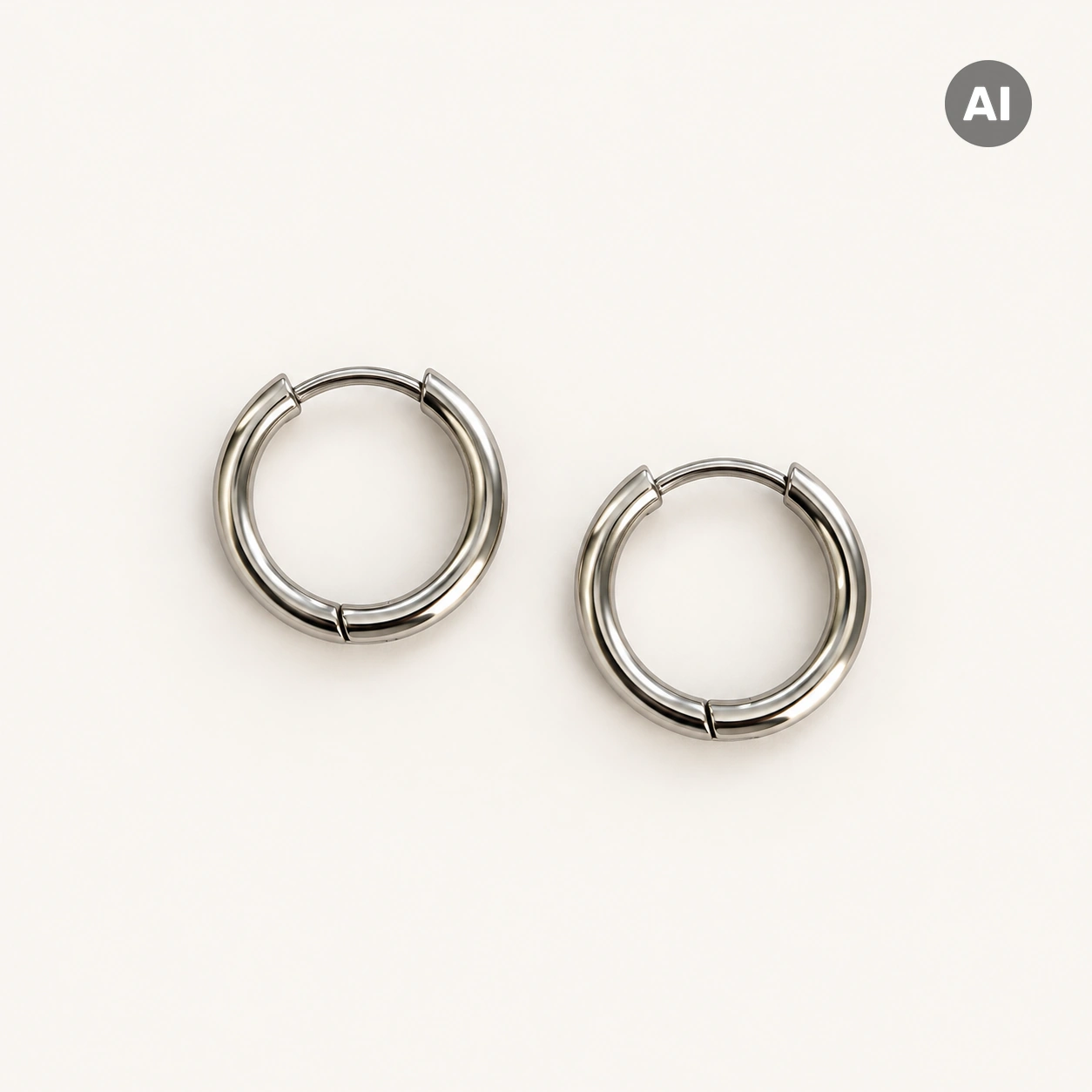 LIANOA Creole silber Ø16mm / Breite 2mm